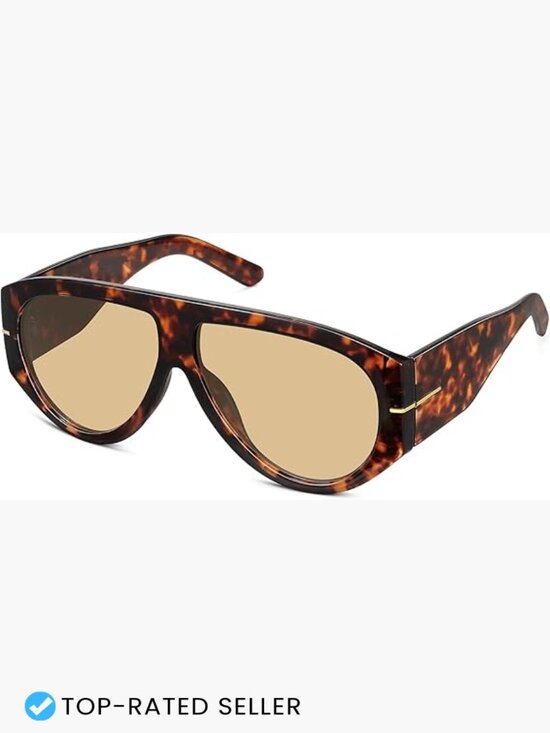 Oversized Retro Aviator Sunglasses UV400 Protection Unisex Driving Shades main image 5